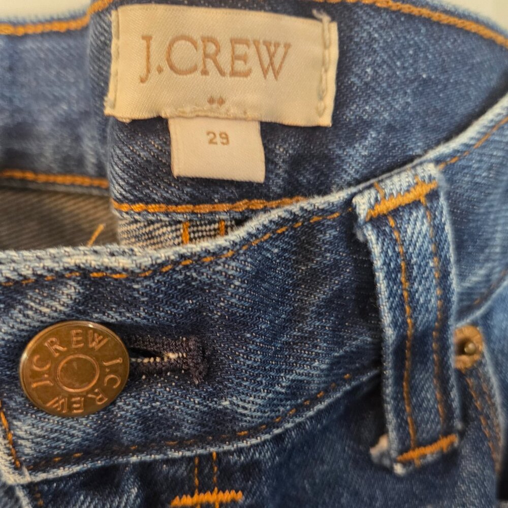 J. Crew‎ Men's Blue Jeans Medium Wash, Boot Cut, Size 29 x 30 - Picture 2 of 4